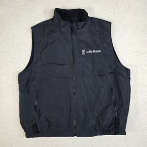 Rolls Royce Reversible Black Vest Port Authority Men's Size XL